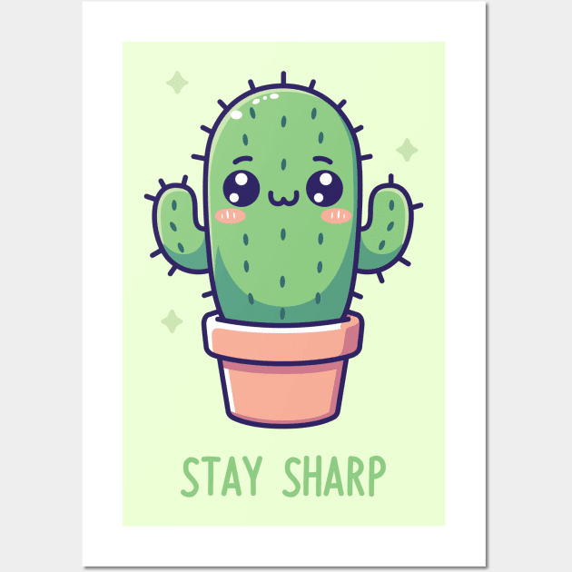 Stay Sharp! Wall Art by FunPun